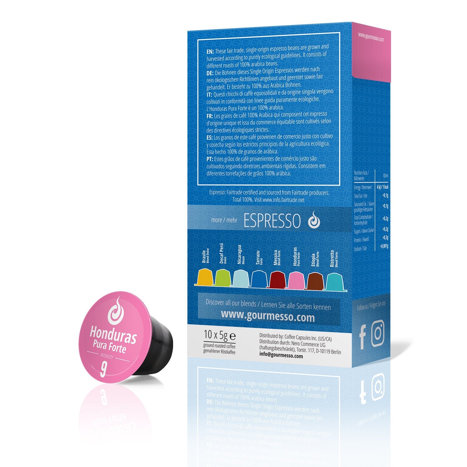 Honduras Pura Forte - 10 Capsules - Bio