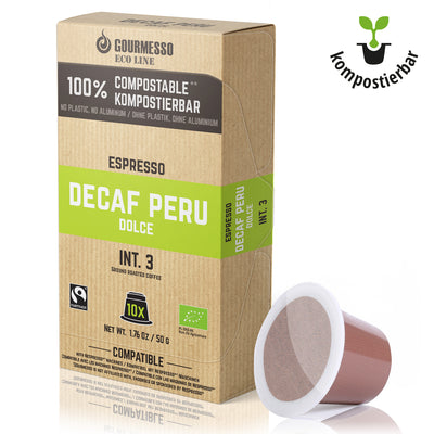 Eco Line - Decaf Perú Dolce - 10 Capsules - Bio